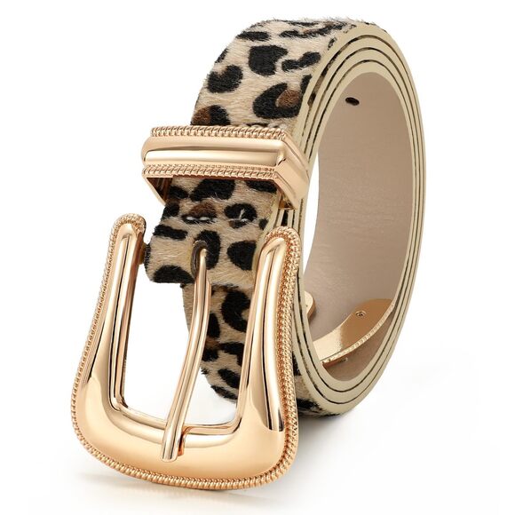 8223 Women Leather Belt Fashion Leather Waist Belt For Pants Jean Ladies - Picture 5 of 7